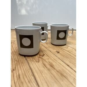 LANGENTHAL 3 Tea Cups Block Transition Circle in The Square MCM Switzerland